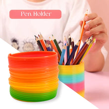Rainbow Slinky Spring Toy – Compact, Portable Fun Toy for Kids & Adults, Great for Birthdays (1 Pc)
