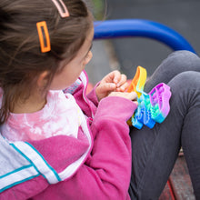 Dinosaur Shaped Rainbow Pop It Fidget Toy (1 Pc)