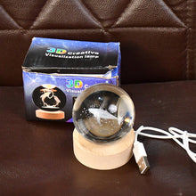 Fish 3D Crystal Ball lamps With Base (1 Pc)