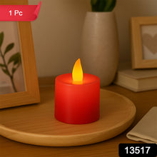 Electrical Candles Diya LED Tea Light, Diwali(1 Pc / Red)