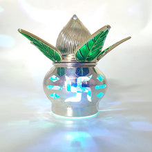 Gold Plated Eco Friendly LED Kalash  for Pooja Mandir, Ganesh Ganesha (1 pc / Multicolor LED)