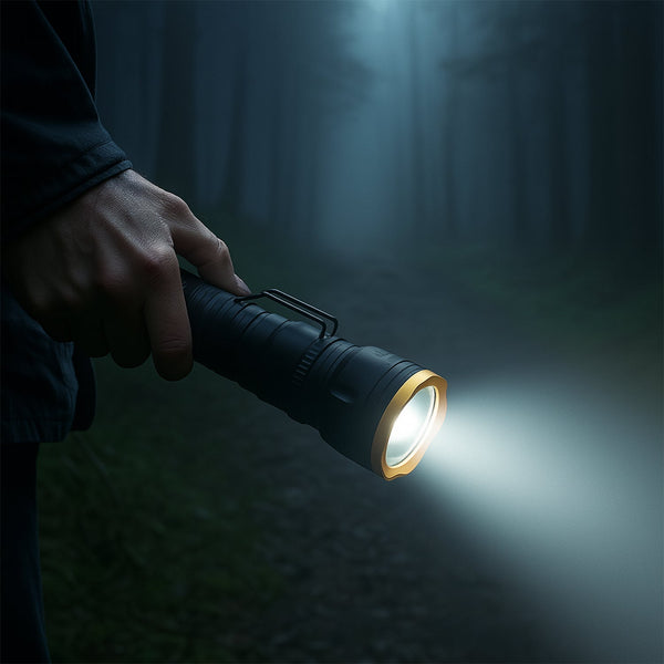 2in1 5 LED With 1 Laser Light Portable Mini Torch / Flashlight LED Powerful High Lumens Pen Light with Clip, Portable Pocket Compact Torch for Emergency A Battery operated (1 Pc / Battery not included)