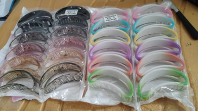 Plastic Hair Clamp Grip, Simple Matte Hair Barrette Clamp (12 Pc)